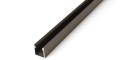 Profil de aluminiu Y pentru benzile LED - Inox - 1m