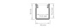 Profil de aluminiu Y pentru benzile LED - Inox - 1m