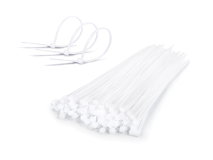 Colier de cablu 3x150mm - Alb - 100buc