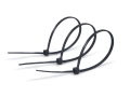 Brățară de cablu cu cleme 4x150mm - Neagră - 100 buc