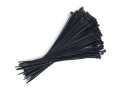 Brățară de cablu cu cleme 4x200mm - Neagră - 100 buc