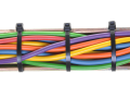 Brățară de cablu cu cleme 4x200mm - Neagră - 100 buc