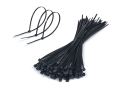 Brățară de cablu cu cleme 4x300mm - Neagră - 100 buc