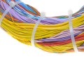 Brățară de cablu cu cleme 5x250mm - Albă - 100 buc