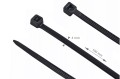 Brățară de cablu cu cleme 4x150mm - Neagră - 100 buc