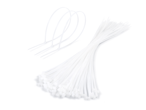 Bandă de cablu de 5x500mm - Albă - 100 buc