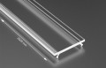 Capac Basic PVC Transparent pentru profil de aluminiu - 2m