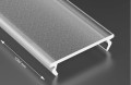 Capac Double PMMA Frosted pentru profil de aluminiu - 1m