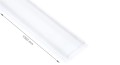 Capac Double PMMA Transparent pentru profil de aluminiu - 1m