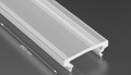 Capac High PVC Efect Înghețat pentru profil de aluminiu - 2m
