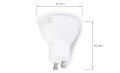 Bec LED GU10 3W Premium - Alb cald (3000K)
