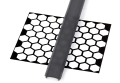 Capac Slim PMMA Negru pentru profil de aluminiu - 2m