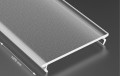 Capac Wide PMMA Frosted pentru profil de aluminiu - 1m