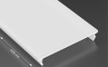 Capac Wide PVC Lăptos pentru profil de aluminiu - 1m