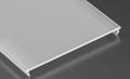 Capac Superwide PMMA Frosted Lăptos pentru profil de aluminiu - 1m