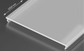 Capac Superwide PMMA Efect Înghețat pentru profil de aluminiu - 2m 