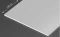 Capac Superwide PLEXI Lăptos pentru profil de aluminiu - 1m 