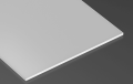 Capac Superwide PLEXI Lăptos pentru profil de aluminiu - 1m 