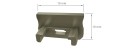 Obturator pentru profil A cu capac Basic cu orificiu - Inox