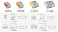 Set: Conector electric rapid pentru sârmă CMK-255 - 5x 0.75 până la 2.5 mm² - 50 buc