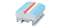 Set: Conector tip punte cu 2 căi CMK-420-2 pentru șină DIN - 50 buc