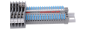 Set: Conector tip punte cu 5 căi CMK-420-5 pentru șină DIN - 25 buc