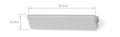 Obturator pentru profil Solis fără orificiu - Argintiu
