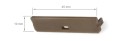 Obturator pentru profil Solis cu orificiu - Inox