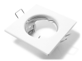 Set: 5x Corp de iluminat halogen încorporabil fix din oțel LED ATIS - Alb + 5x Soclu GU10 