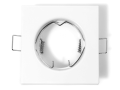 Set: 5x Corp de iluminat halogen încorporabil fix din oțel LED ATIS - Alb + 5x Soclu GU10 
