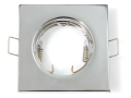 Set: 5x Corp de iluminat halogen încorporabil fix din oțel LED ATIS - Crom + 5x Soclu GU10 