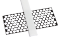 Dispersor Basic PMMA opal pentru profil din aluminiu - 1m