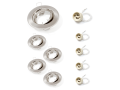 Set: 5x Spot LED încastrabil orientabil din oțel SITA - Satin + 5x Soclu GU10
