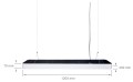 Lampă tavan suspendată LED Ena  50W (OK) - Alb - Alb neutru (4500K)