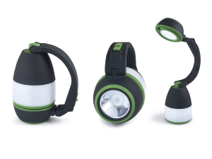 Latarnă LED 3 în 1, 3W + 2W LED - Alb rece (6000K) - cu baterii 3xAA