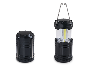 Lanternă LED - lampă de camping 3W COB - Alb rece (6000K) - cu baterii 3xAA.
