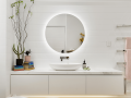 Oglindă LED rotundă iluminată - diametru 60cm - Alb neutru (4500K)