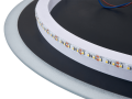 Oglindă LED rotundă iluminată cu margine sablată - diametru 60cm - Alb neutru (4500K)