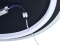 Oglindă LED rotundă iluminată cu margine sablată - diametru 60cm - Alb neutru (4500K)