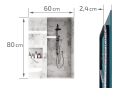 Oglindă LED dreptunghiulară iluminată - 60x80 cm - Alb neutru (4500K)
