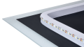 Oglindă LED dreptunghiulară iluminată, cu margine sablată - 60x80 cm - alb neutru (4500K)
