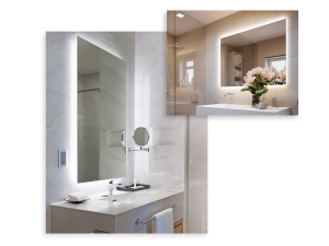 Oglindă LED dreptunghiulară iluminată - 80x100 cm - Alb neutru (4500K)
