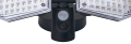 Proiector cu senzor de mișcare - halogen LED Solar 15W - Negru - Alb rece (6000K)