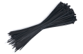 Brățară de cablu cu cleme 4x300mm - Neagră - 100 buc