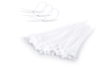 Colier de cablu 2.5x100mm - Alb - 100 buc.