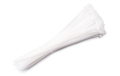Brățară de cablu cu cleme 5x250mm - Albă - 100 buc