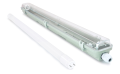 Set: 1x Corp de iluminat ermetic 1x60cm + 1x Tub LED 9W - Alb neutru (4500K)