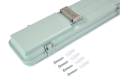 Set: 1x Corp de iluminat ermetic 2x60cm + 2x Tub LED 9W - Alb neutru (4500K)