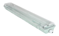 Set: 1x Corp de iluminat ermetic 2x60cm + 2x Tub LED 9W - Alb neutru (4500K)