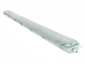 Set: 1x Corp de iluminat ermetic 2x150cm + 2x Tub LED 24W - Alb neutru (4500K)